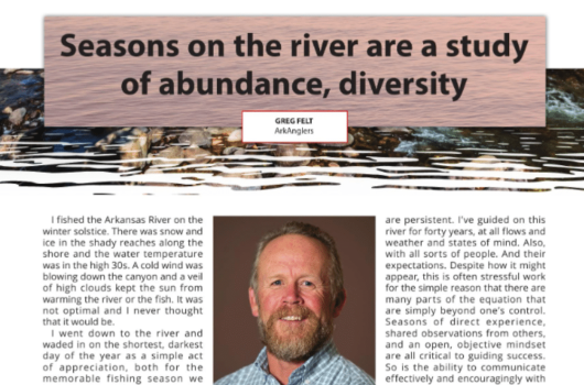 A picture of the article as featured in the magazine, with a picture of the magazine cover in the lower left corner.